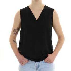 TOP SCOLLO A V NERO